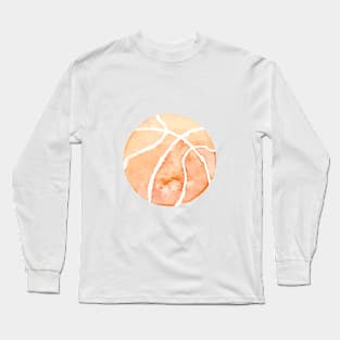 Basketball Watercolor Long Sleeve T-Shirt